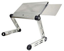 folding laptop table with mousepad