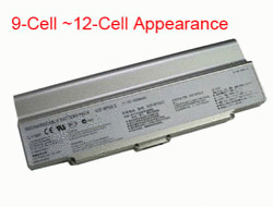 replacement sony vgn-cr190 battery